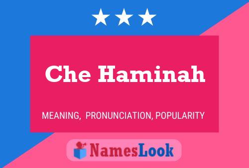 Che Haminah Name Poster