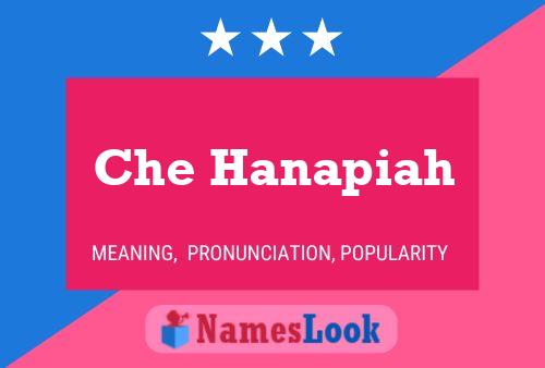 Che Hanapiah Name Poster