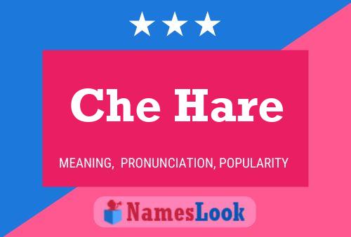 Che Hare Name Poster