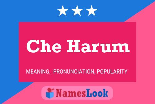 Che Harum Name Poster