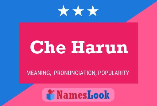 Che Harun Name Poster