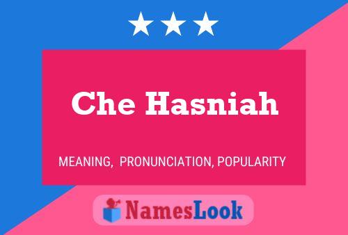 Che Hasniah Name Poster