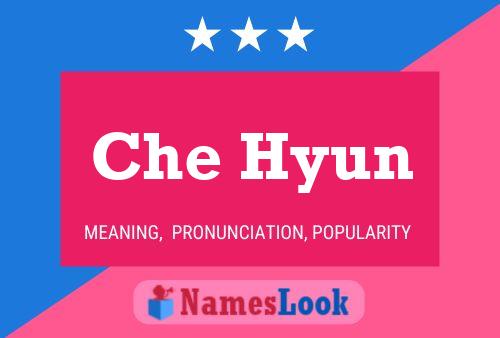 Che Hyun Name Poster