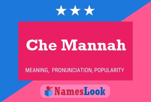 Che Mannah Name Poster