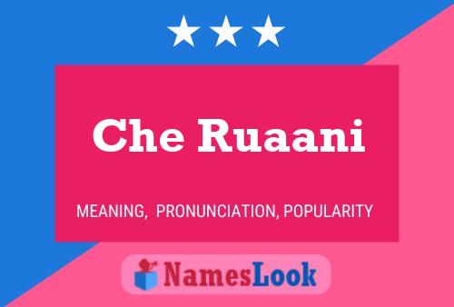 Che Ruaani Name Poster