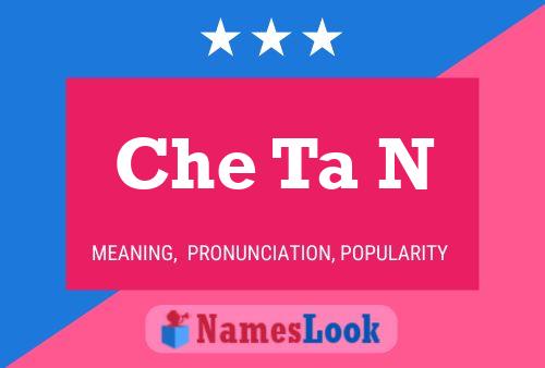 Che Ta N Name Poster