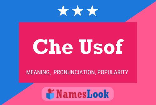 Che Usof Name Poster