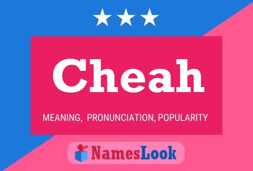 Cheah Name Poster