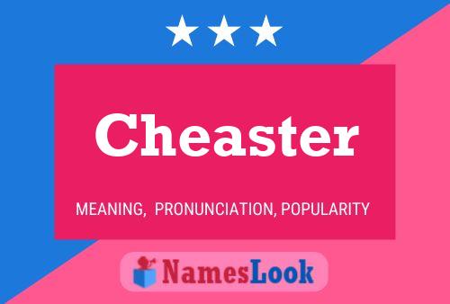 Cheaster Name Poster