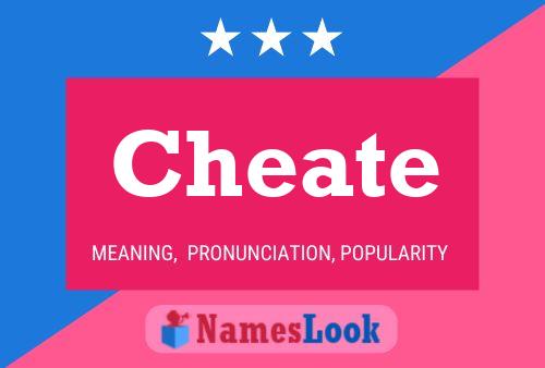 Cheate Name Poster