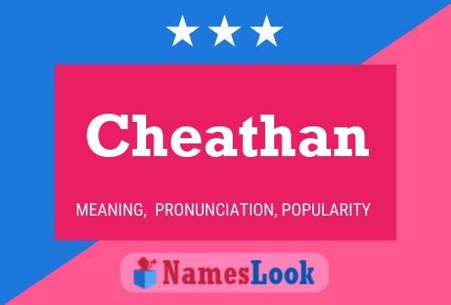 Cheathan Name Poster