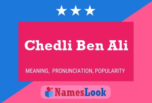 Chedli Ben Ali Name Poster