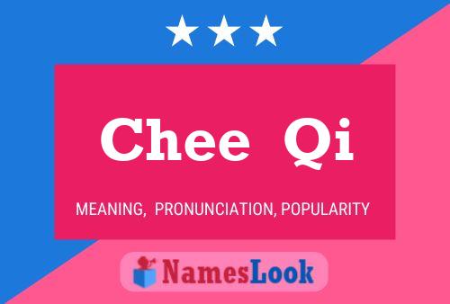 Chee  Qi Name Poster