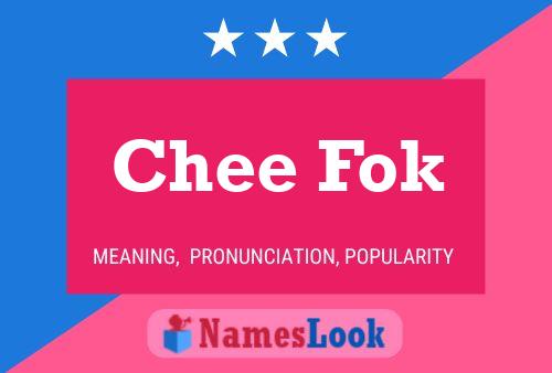 Chee Fok Name Poster