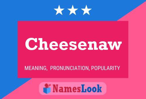 Cheesenaw Name Poster