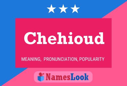 Chehioud Name Poster