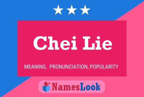 Chei Lie Name Poster