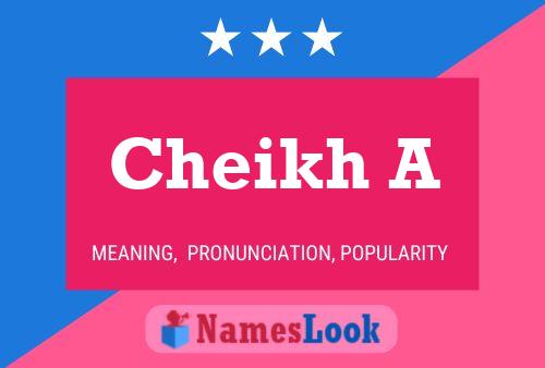 Cheikh A Name Poster