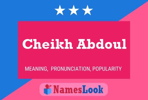 Cheikh Abdoul Name Poster