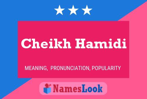 Cheikh Hamidi Name Poster