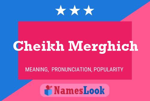 Cheikh Merghich Name Poster