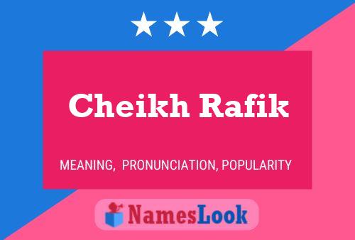 Cheikh Rafik Name Poster