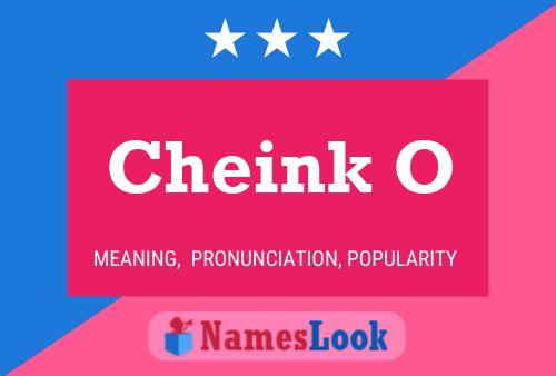 Cheink O Name Poster