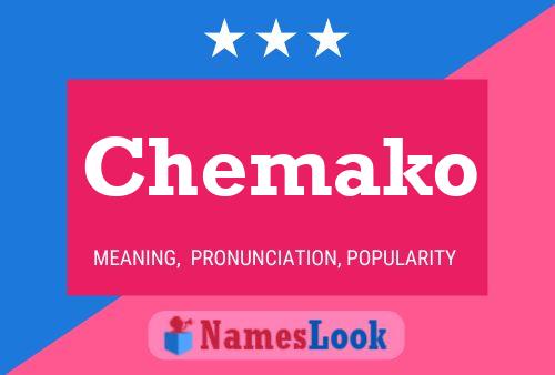 Chemako Name Poster