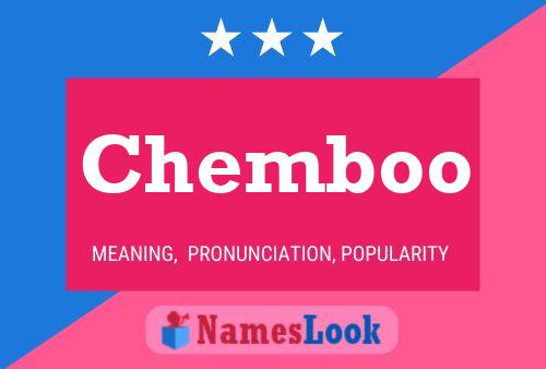 Chemboo Name Poster