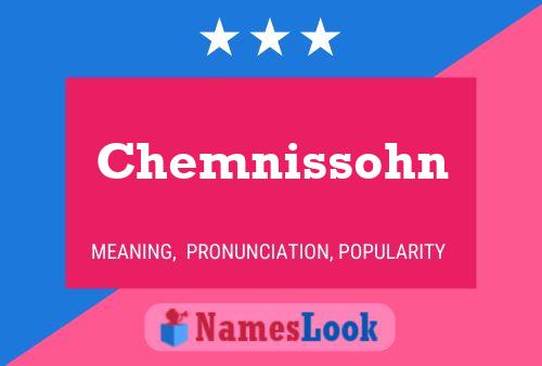 Chemnissohn Name Poster