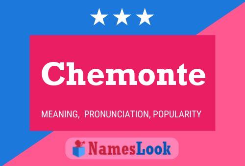 Chemonte Name Poster