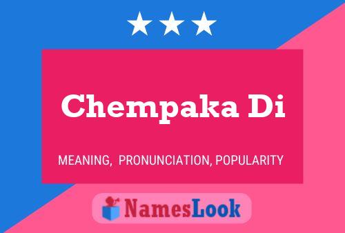 Chempaka Di Name Poster