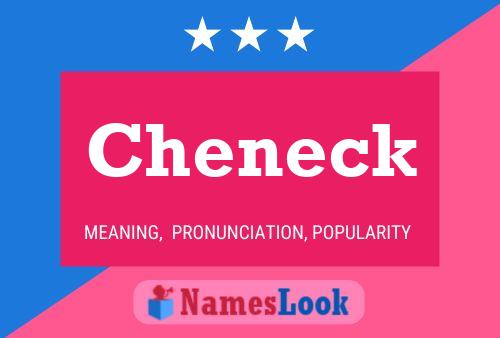 Cheneck Name Poster