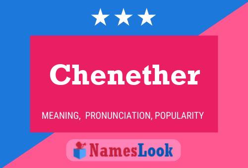 Chenether Name Poster