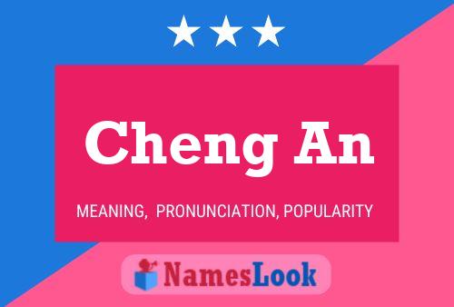 Cheng An Name Poster