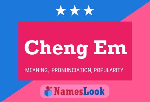 Cheng Em Name Poster