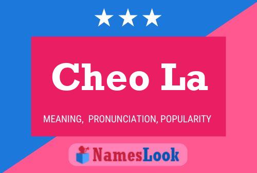 Cheo La Name Poster