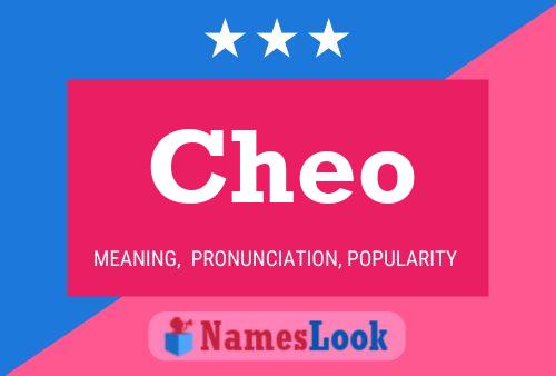 Cheo Name Poster