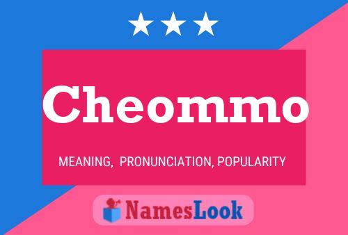 Cheommo Name Poster