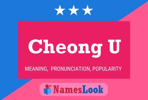 Cheong U Name Poster