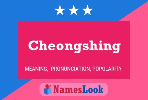 Cheongshing Name Poster