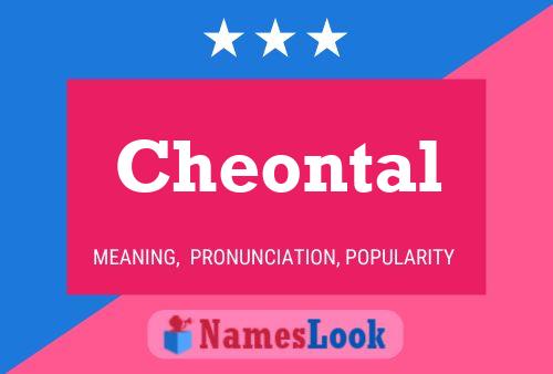 Cheontal Name Poster