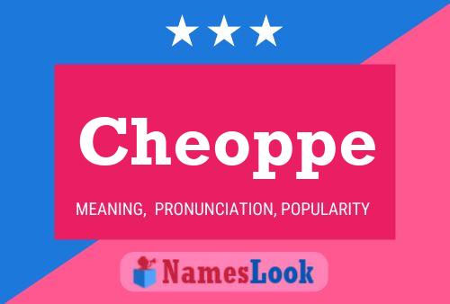 Cheoppe Name Poster