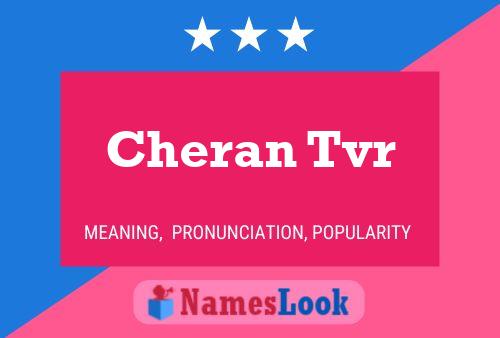 Cheran Tvr Name Poster