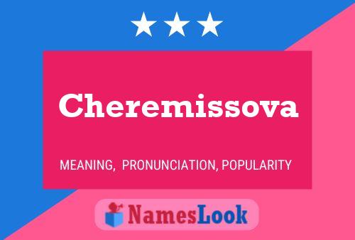 Cheremissova Name Poster