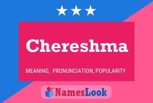 Chereshma Name Poster