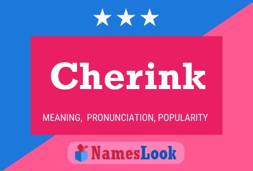 Cherink Name Poster