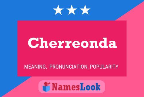 Cherreonda Name Poster