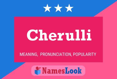 Cherulli Name Poster