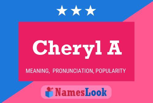 Cheryl A Name Poster